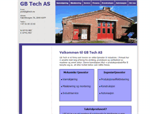 Tablet Screenshot of gbtech.no